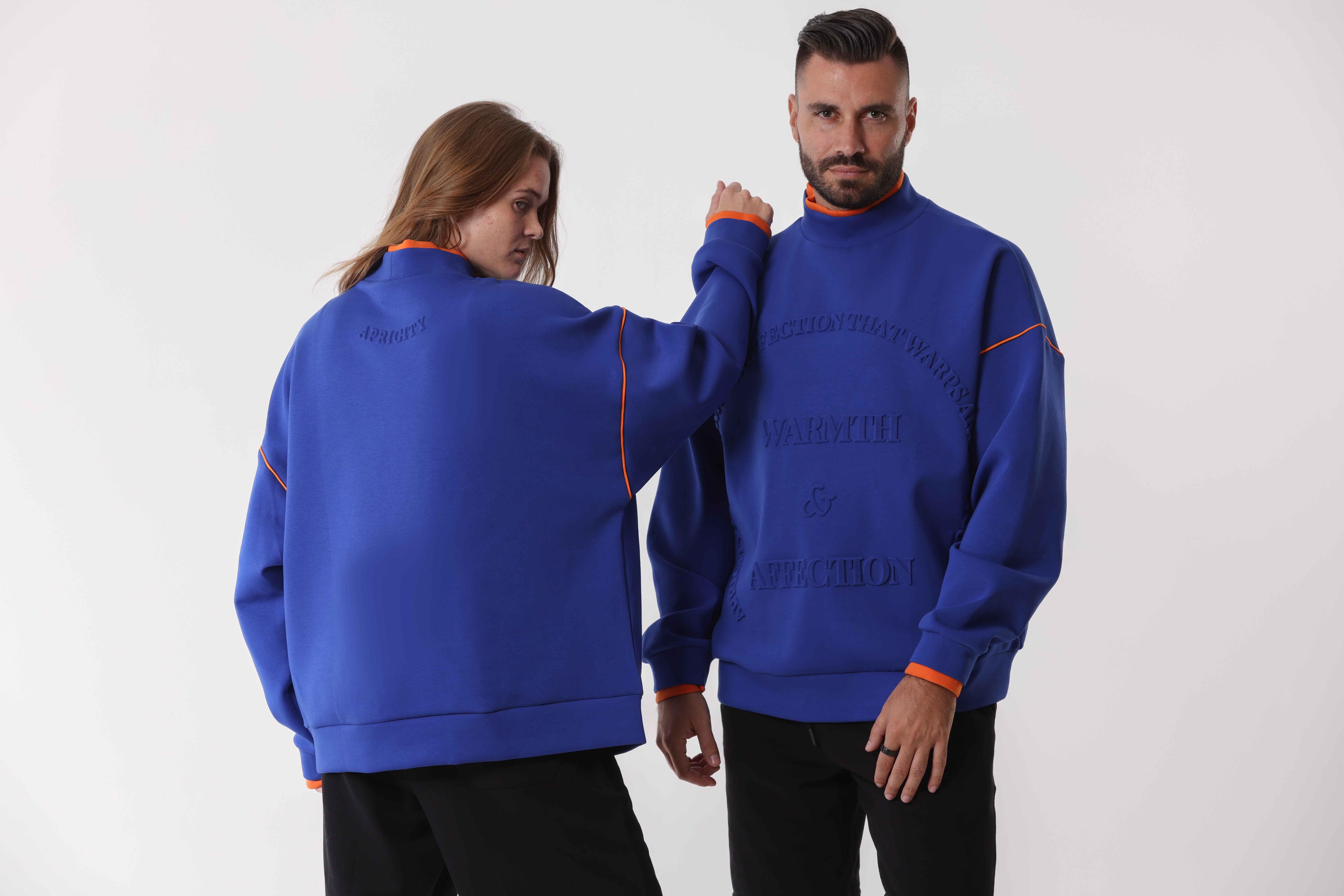 Oversized Dual-Tone Sweatshirt