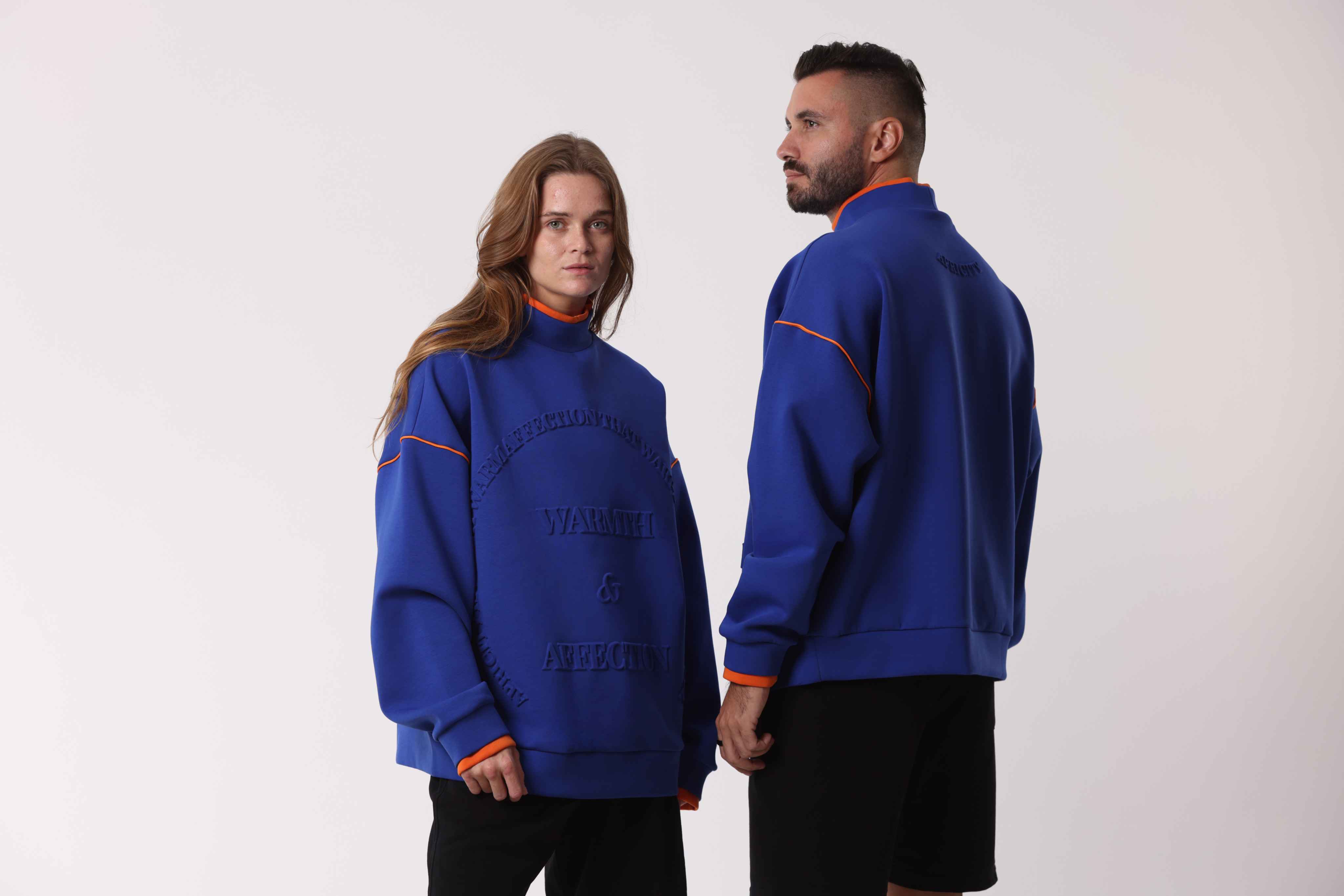 Oversized Dual-Tone Sweatshirt