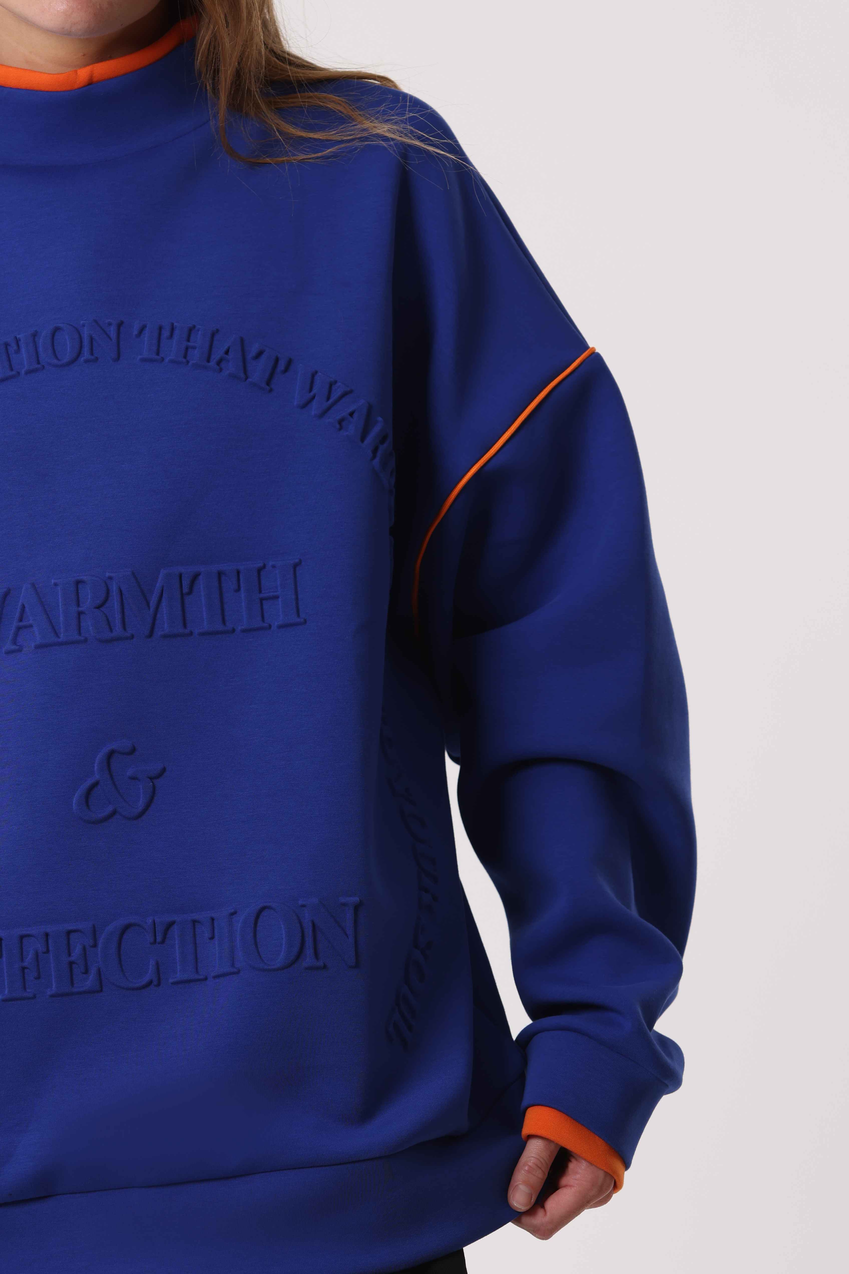 Oversized Dual-Tone Sweatshirt