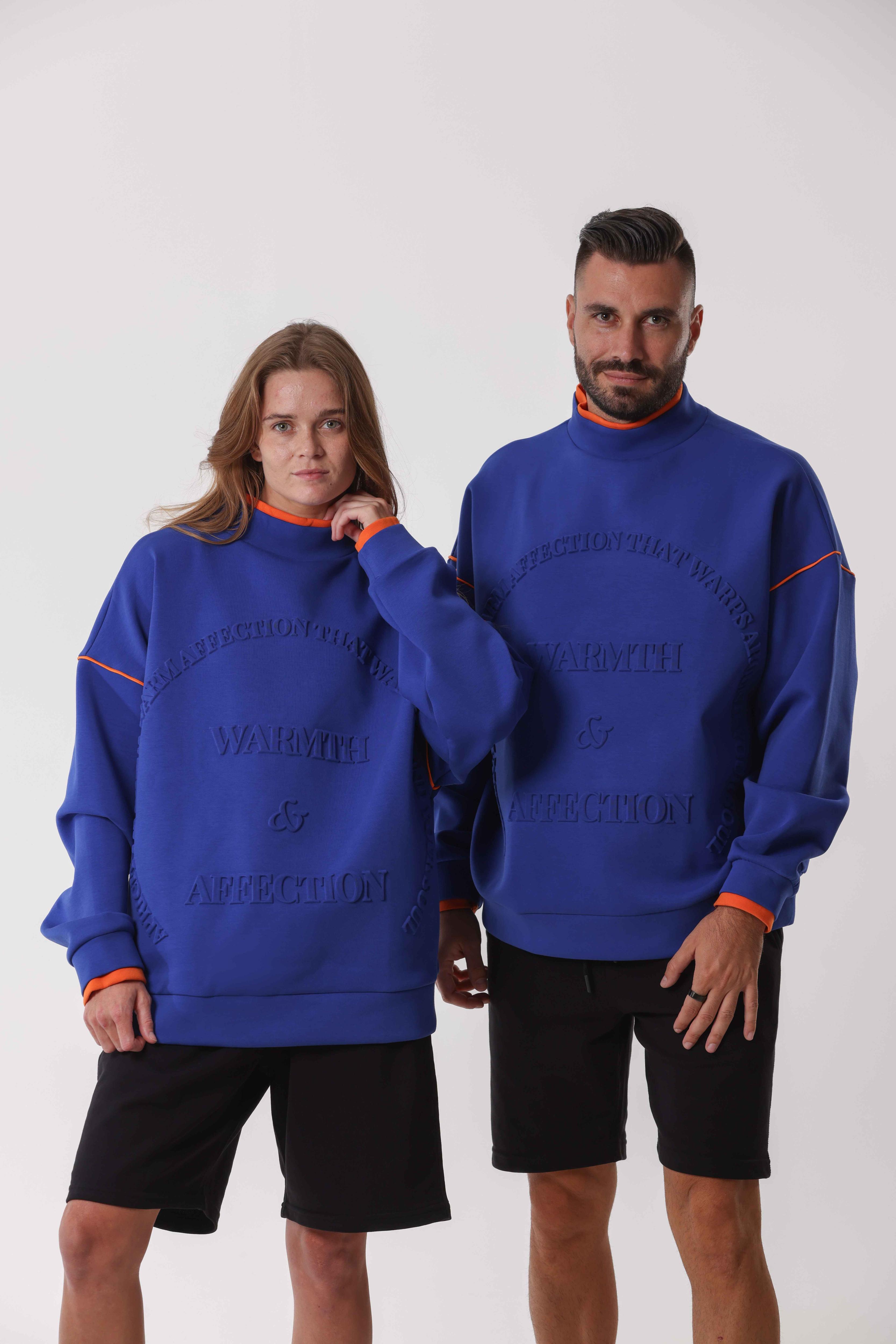 Oversized Dual-Tone Sweatshirt