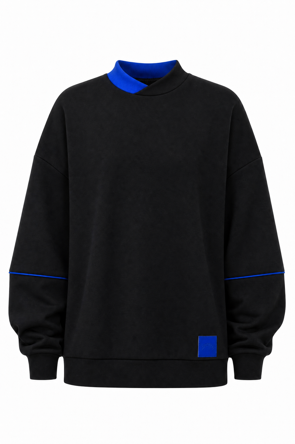 Overlap Neck Sweatshirt